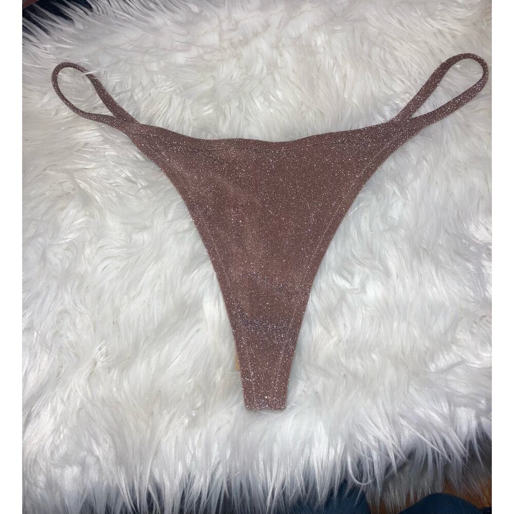 Skims size 3X bikini bottoms thong swim jasper glitter shimmer SW-THG-0112 NWT